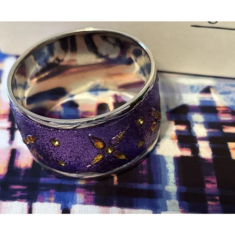 PIER‎ 1 -Glitter Napkin Rings Set Of 4 (New)